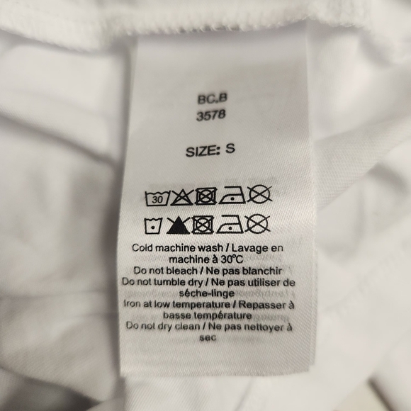 Ganni White Long Sleeve Tee with Pink and Blue Graphics - Picture 9 of 16